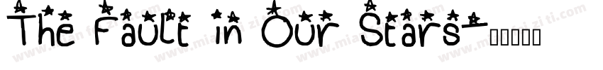The Fault in Our Stars字体转换